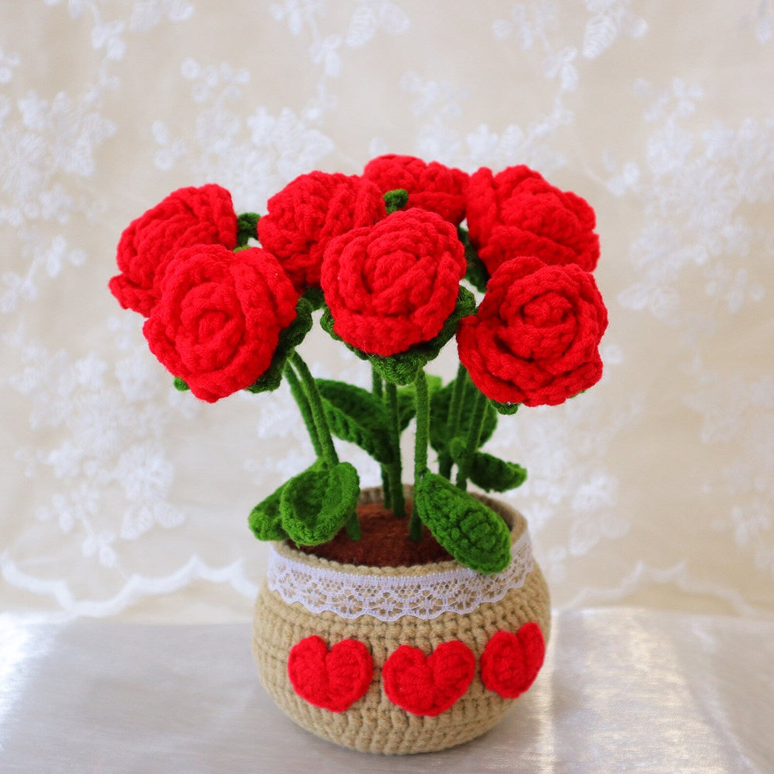 Cozy Crochet Flower Pot